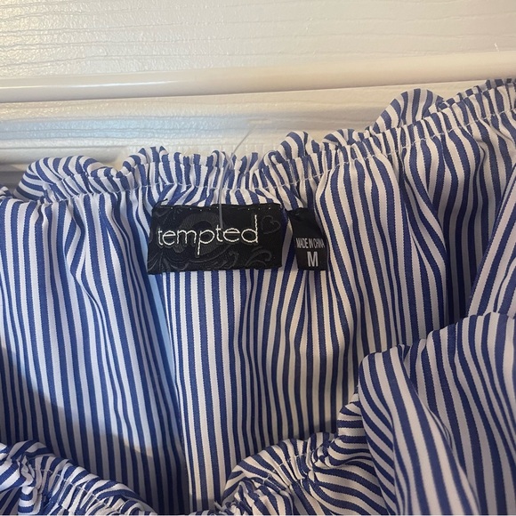 Ruffle Shoulder Button Down Shirt - Picture 4 of 6